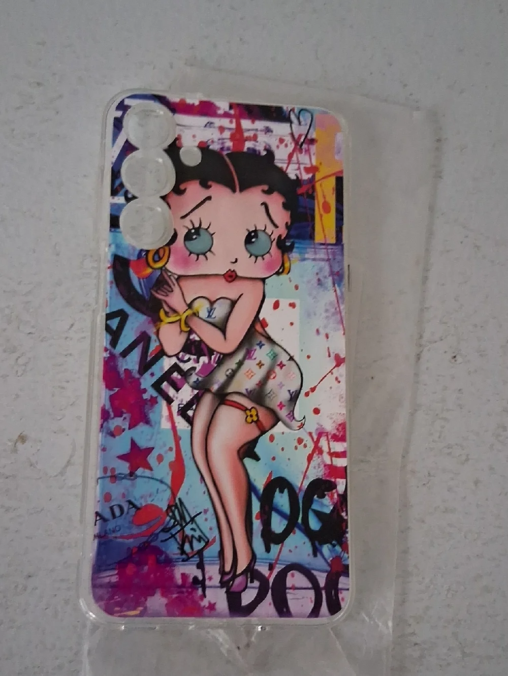 Colorful Betty Boop Cartoon Clear Phone Case - Multicolor Galaxy A16 5g